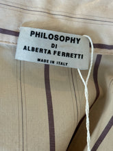 Load image into Gallery viewer, Y2K Philosophy di Alberta Ferretti Velvet Button Down Shirt