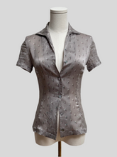 Load image into Gallery viewer, 90s Barneys New York Silk Collared Shirt