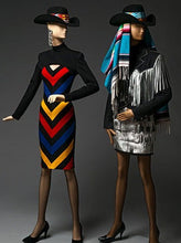 Load image into Gallery viewer, Patrick Kelly A/W 1989 Denim High Waisted Leather Fringe Skirt