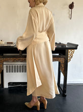 Load image into Gallery viewer, 80s Issey Miyake Silk Robe Wrap Dress
